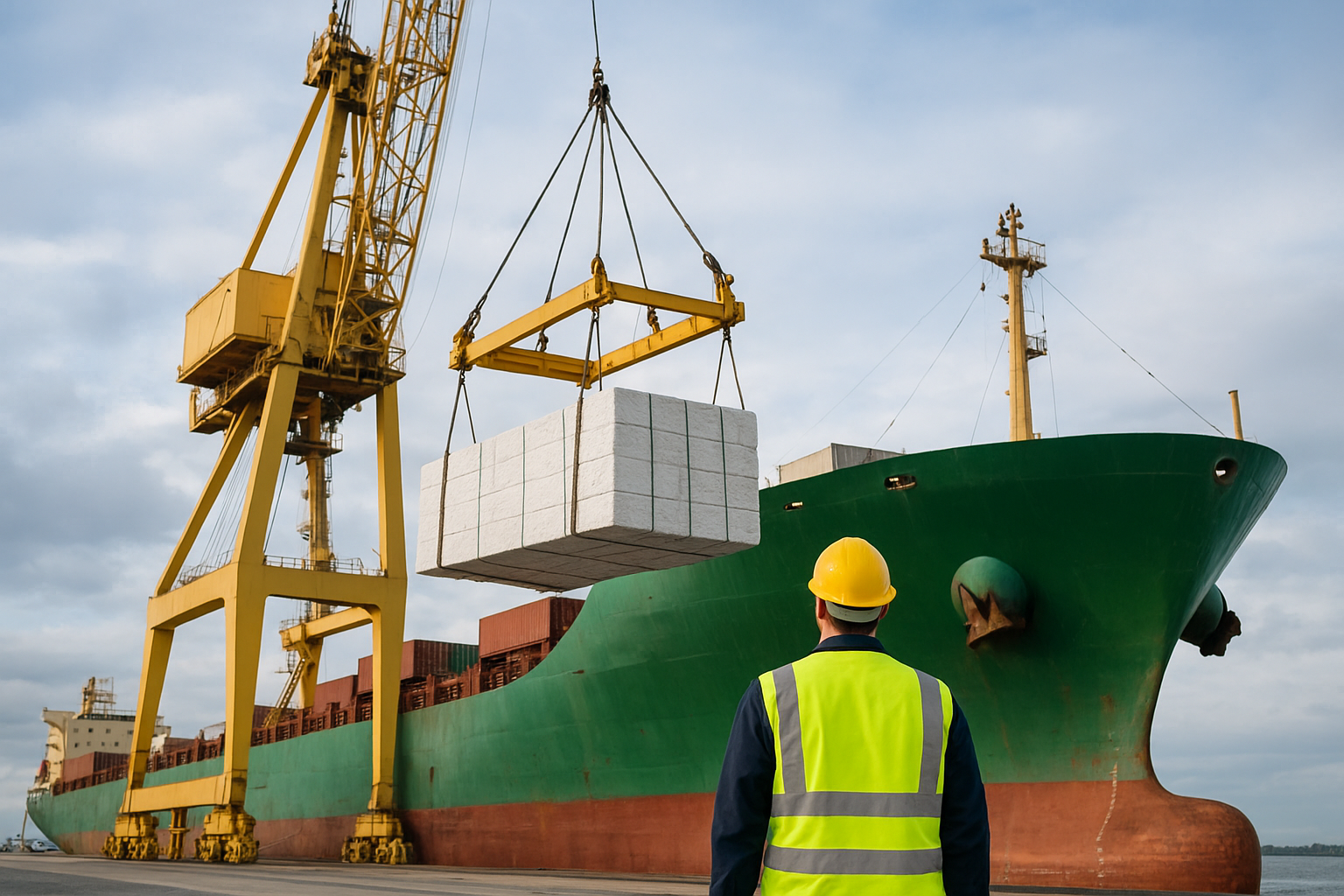 A atracação do navio Arborella no Porto de Itaqui deu início aos testes do berço 99 para a movimentação de carga com foco nas operações com os granéis de celulose