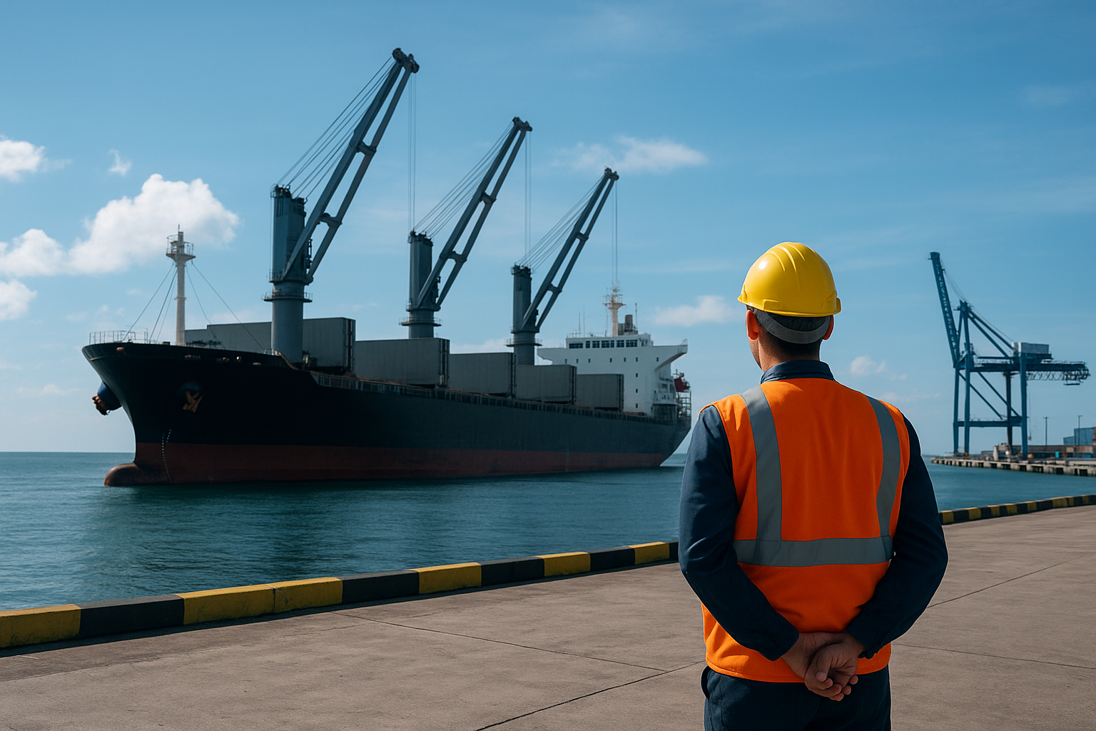 A companhia Wilson Sons realizou a primeira operação de movimentação de cargas no novo berço do Porto de Itaqui, com uma exportação de celulose feita no navio Pelican Arrow