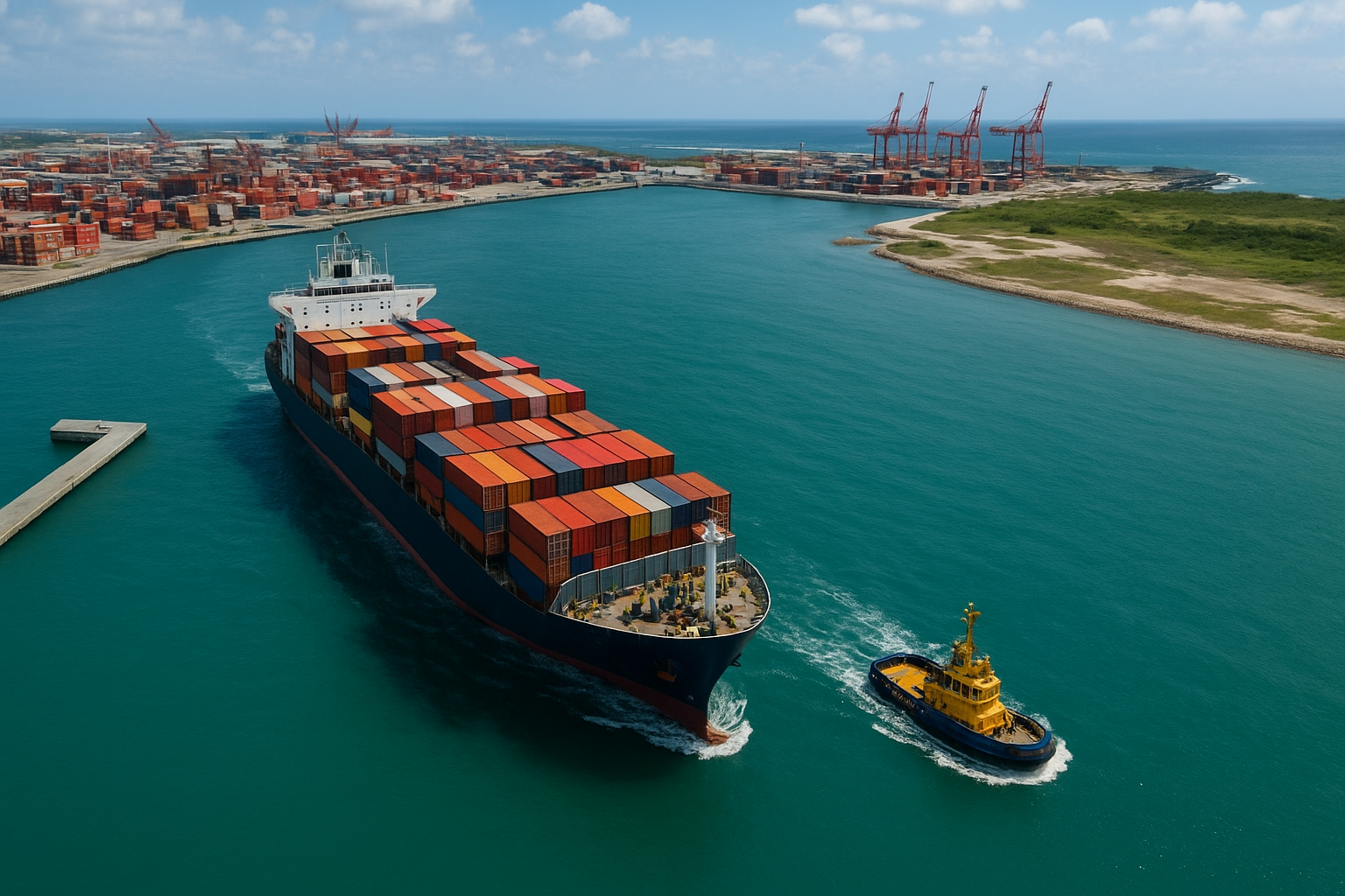 A movimentação de cargas dentro do Porto de Suape agora contará com mais segurança e eficiência, em razão do início da terceira etapa das obras de infraestrutura no molhe de proteção do complexo