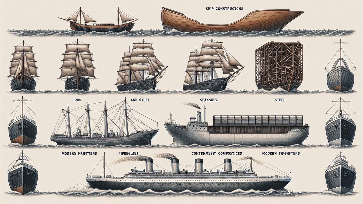 Evolução dos Materiais Utilizados na Construção de Navios