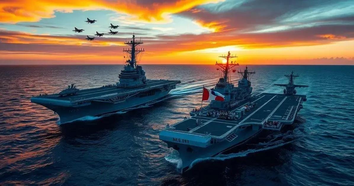 A Interoperabilidade entre as Marinhas: França, Japão e EUA