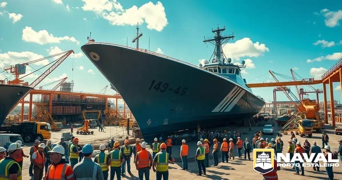 Imagens da Fragata Tamandaré em Construção no Thyssenkrupp Estaleiro Brasil Sul