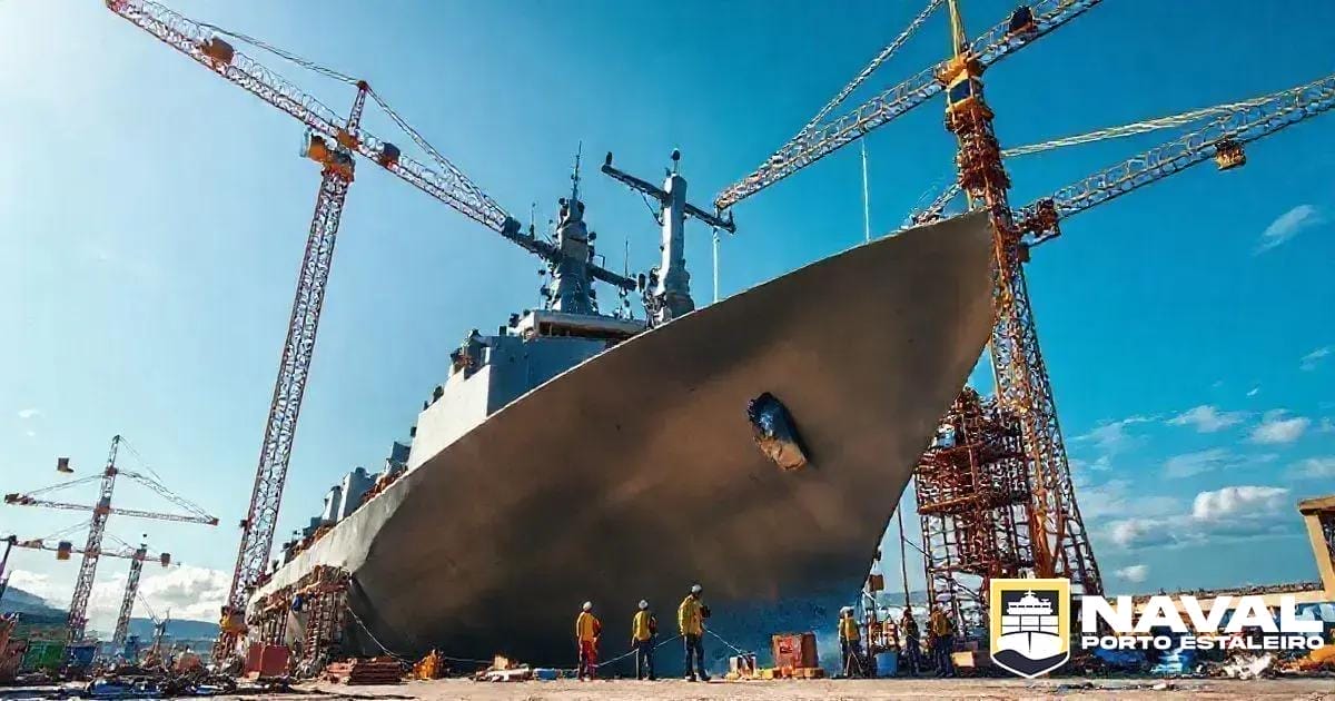 Imagens Recentes da Fragata em Construção