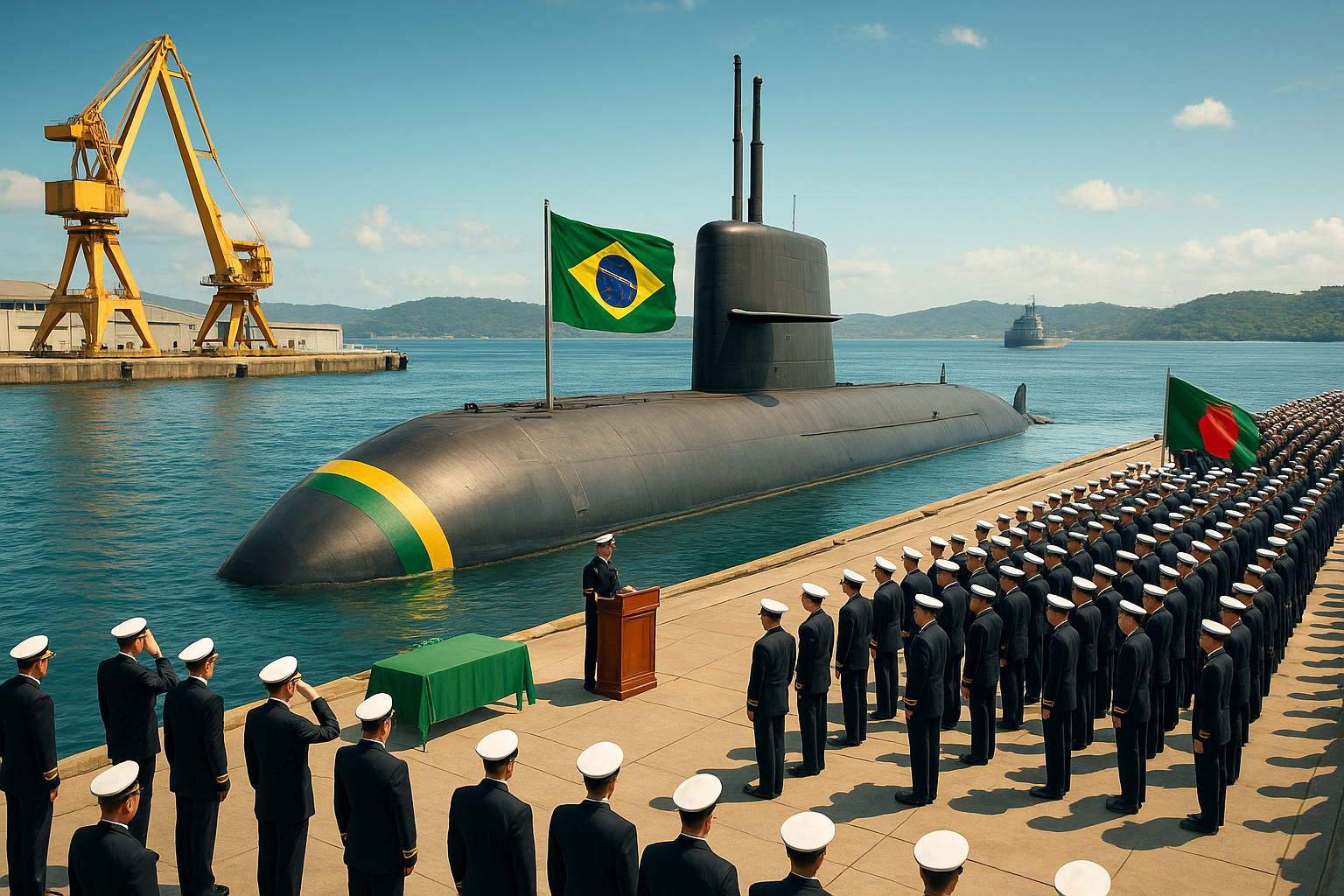 A Marinha do Brasil avança no Programa de Submarinos (Prosub), com foco na construção de um submarino nuclear para 2034.