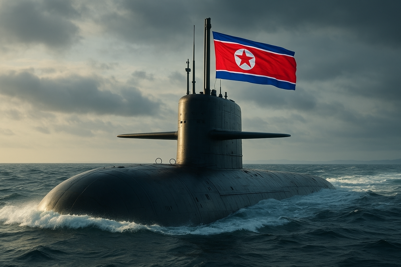 Coreia do Norte desenvolve um submarino nuclear capaz de lançar mísseis, reforçando sua capacidade militar e aumentando incertezas na Ásia.