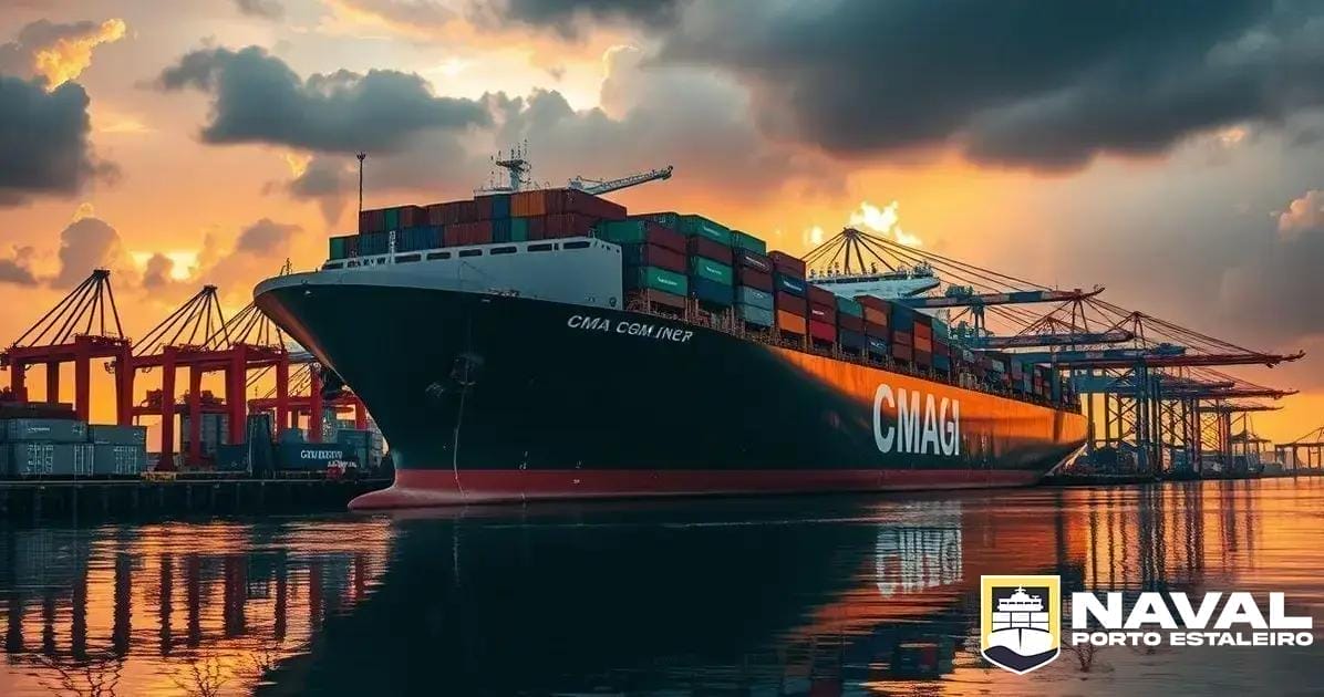 CMA CGM Recebe Primeiro Navio Porta-Contêiner Movido a Metanol