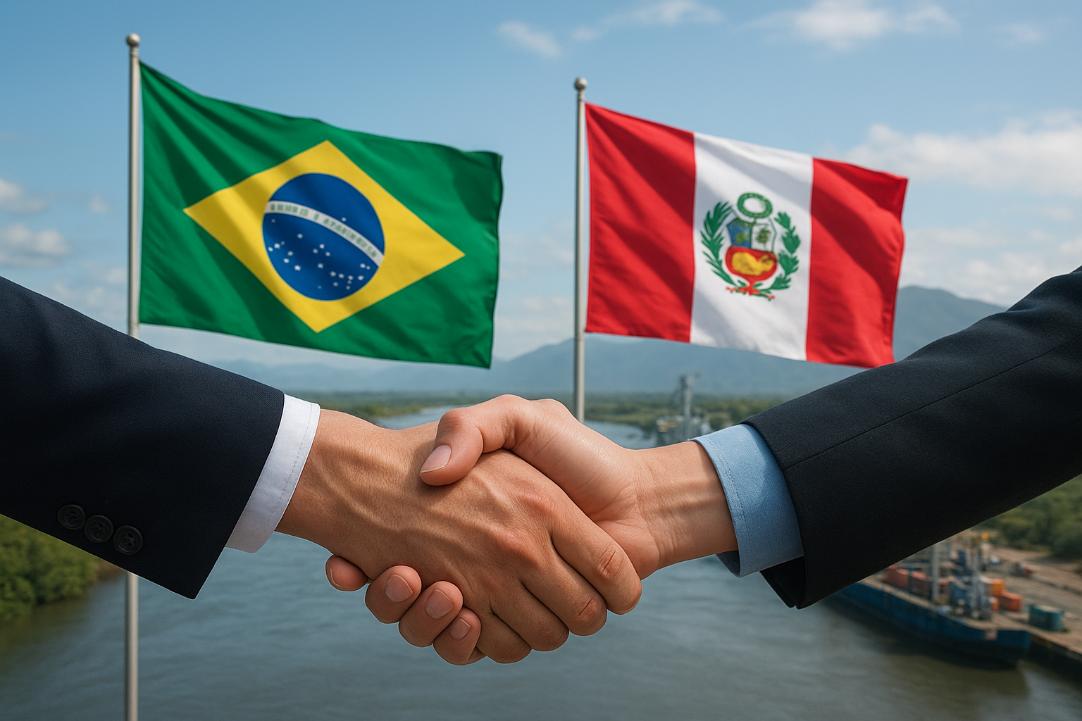 Brasil e Peru unem forças para mapear o Rio Javari, garantindo a segurança fluvial e reforçando a soberania na Amazônia. Operação histórica! (Imagem: ilustração/ Ideogram)