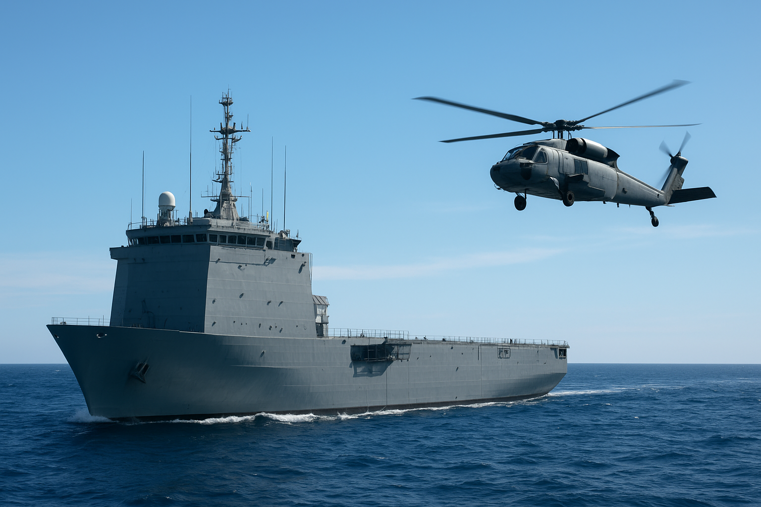 Marinha do Brasil e da França realizam Operação Jeanne d’Arc, com exercícios militares e visitação gratuita ao Navio Doca Multipropósito (NDM)