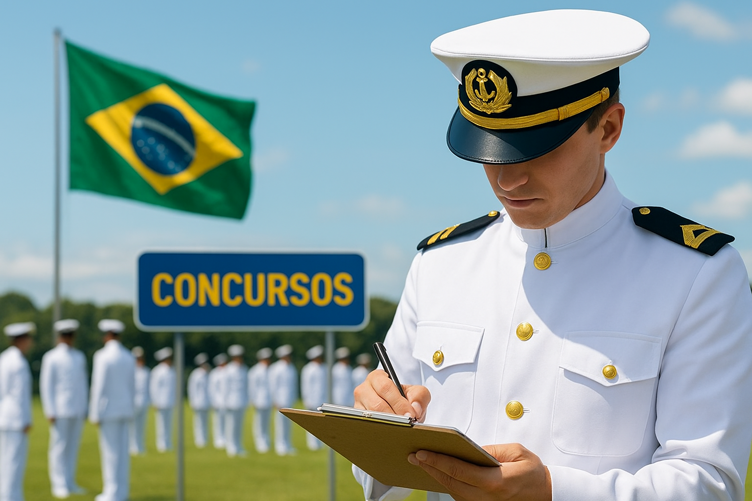 Concurso da Marinha oferece 174 vagas para nível superior com salário inicial de R$ 9 mil.