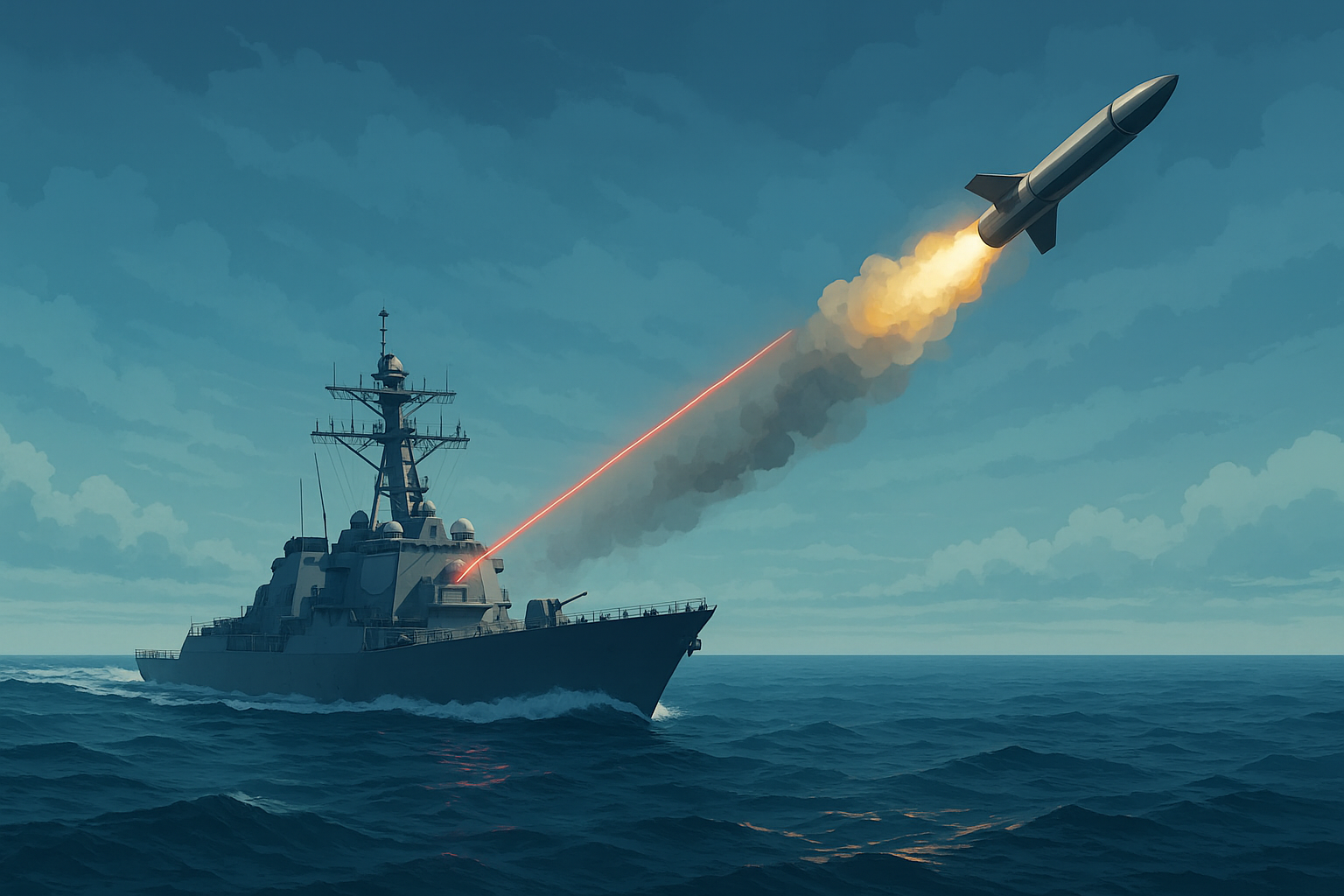 A Marinha dos Estados Unidos testou com sucesso o laser Helios no destróier USS Preble, avançando nas armas de energia dirigida, mas ainda com desafios a superar.