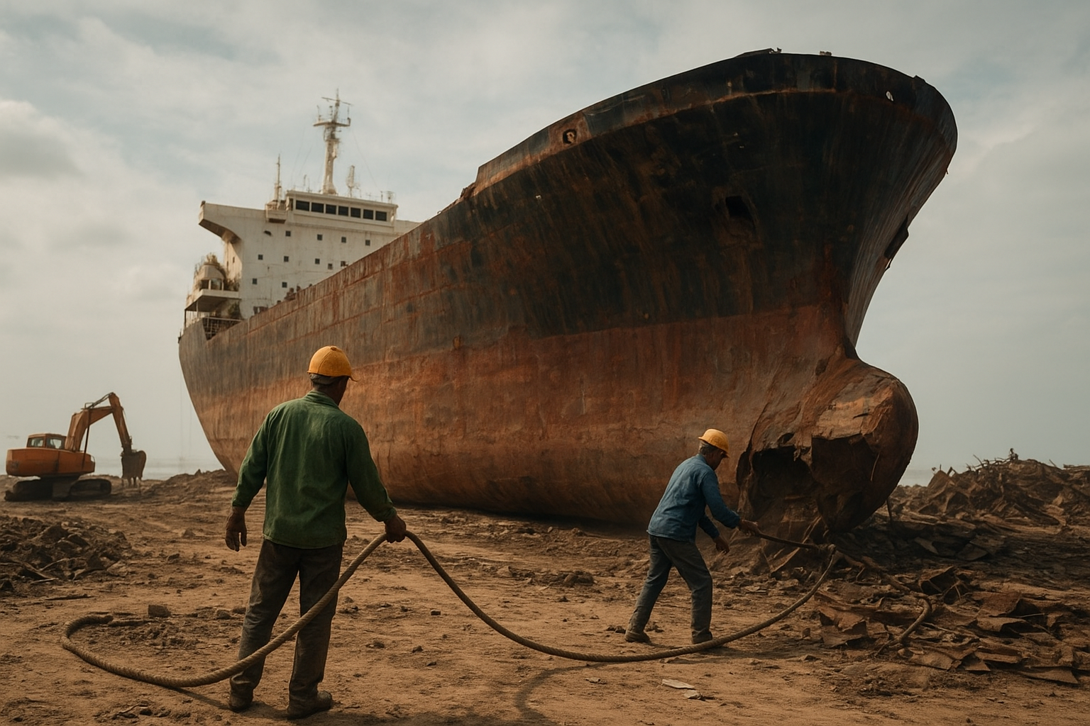 O estaleiro de Chittagong, em Bangladesh, é conhecido pela reciclagem de navios, mas enfrenta críticas devido às condições precárias de trabalho, impactos ambientais e falta de regulamentação.