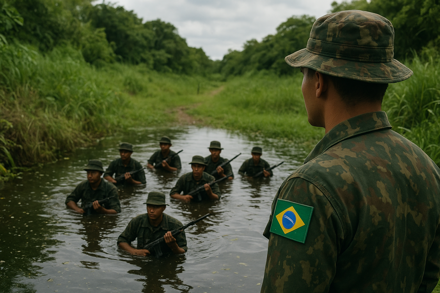 Marinha do Brasil forma novos Fuzileiros Navais em São Tomé e Príncipe, reforçando a segurança e cooperação internacional com a África. (Imagem: Reprodução\ Marinha do Brasil)