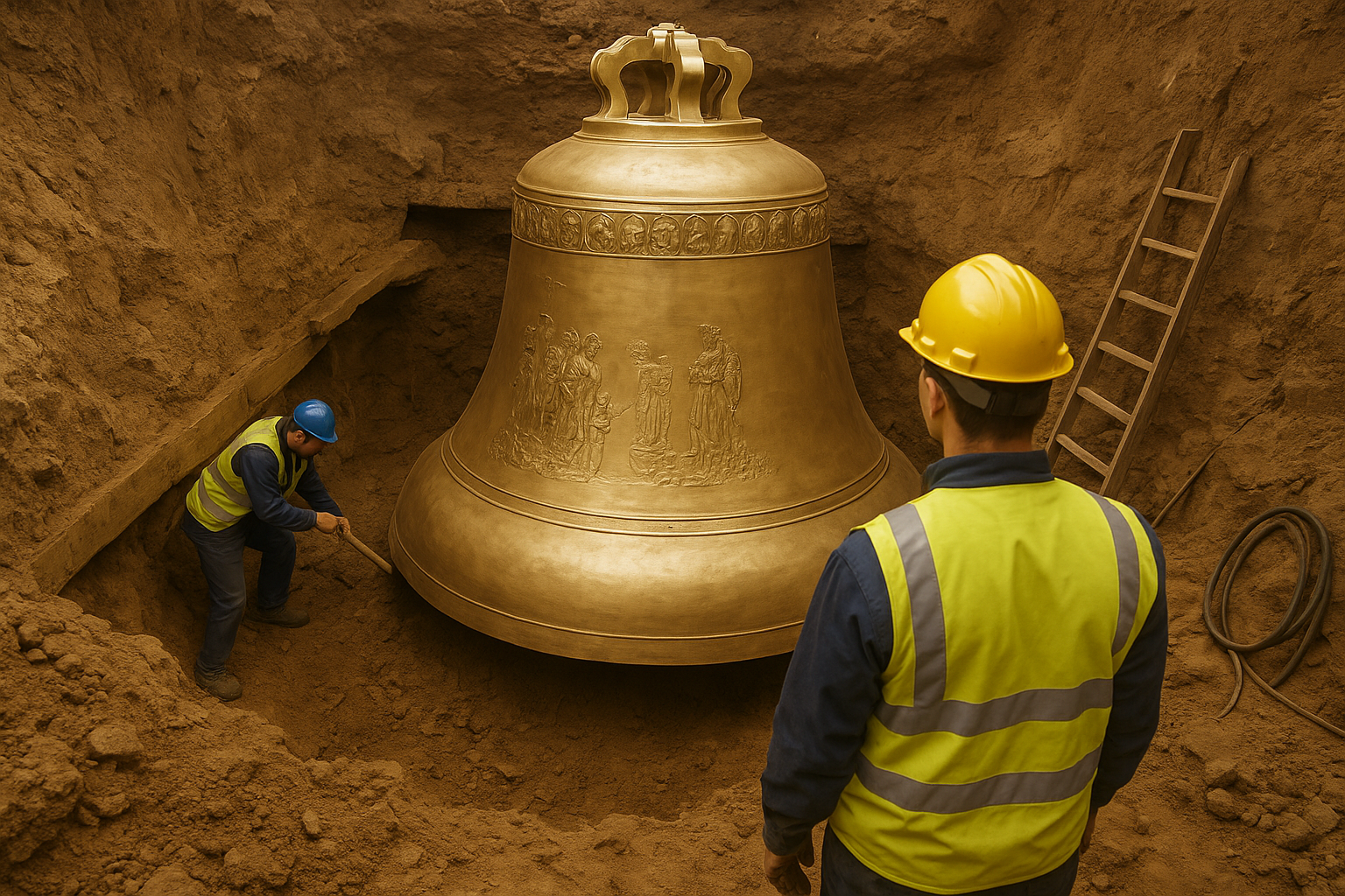 Maior sino do mundo, Vox Patris, com 55 toneladas, viaja da Polônia ao Porto de Santos antes de seguir para Basílica em Goiás, com chegada em maio de 2025.