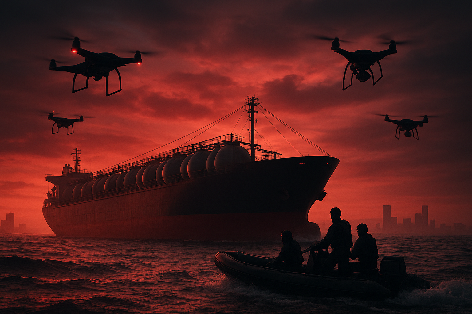 Criminosos usam drones para espionar e atacar balsas no Amazonas. Alta tecnologia virou arma de guerra fluvial na Amazônia brasileira. (Imagem: Ilustração/Ideogram)