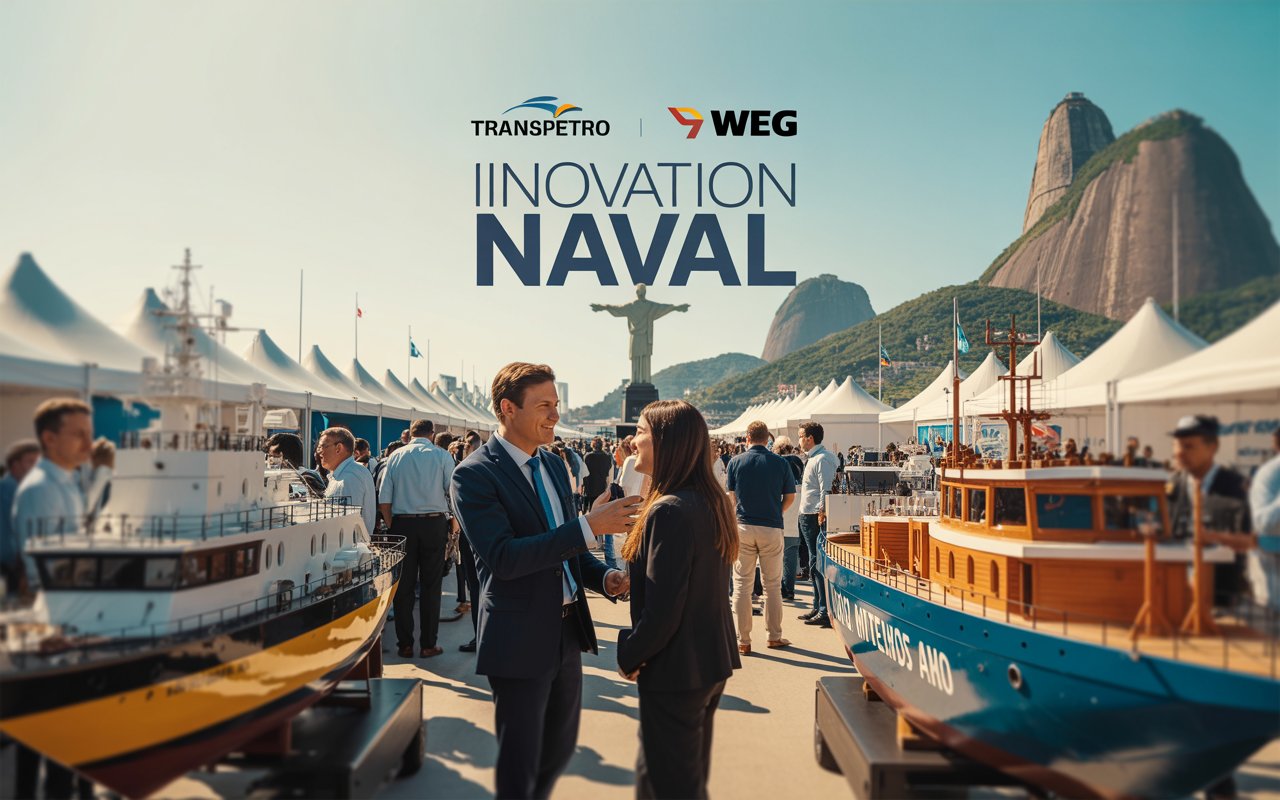 Feira naval Navalshore 2025 no Rio de Janeiro com expositores, tecnologia e clima de inovação no setor marítimo brasileiro